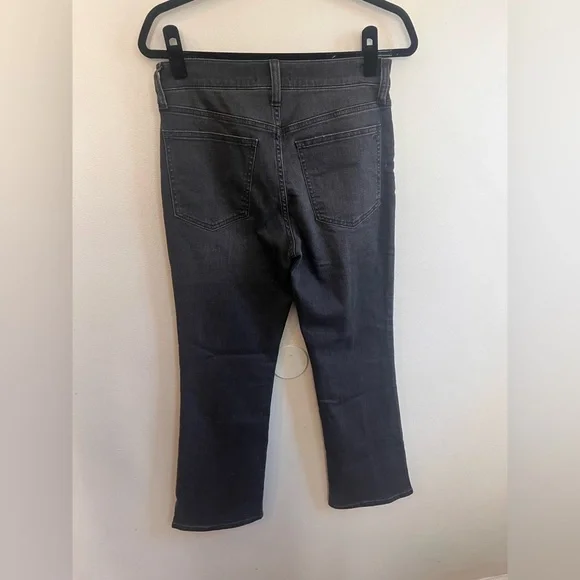 Madewell mid ride kick out jeans black wash size 28 - Picture 6 of 9